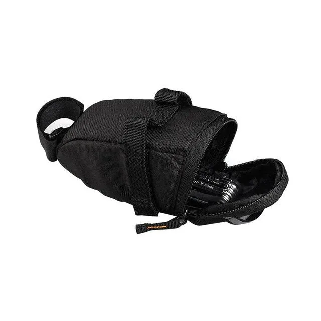 MTB Saddle Rear Seat Storage Bag Ultralight Bicycle Tail Saddle Bag MTB Road Bicycle Repair Tools Saddlebag Bicycle Accessories