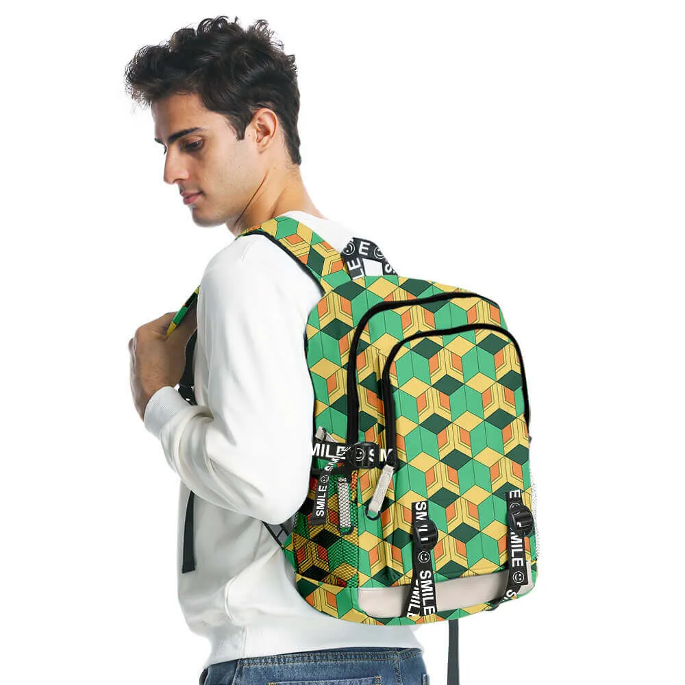 Nezuko Backpack Tanjiro School Bag Zenitsu Shoulderbags with Large Capacity