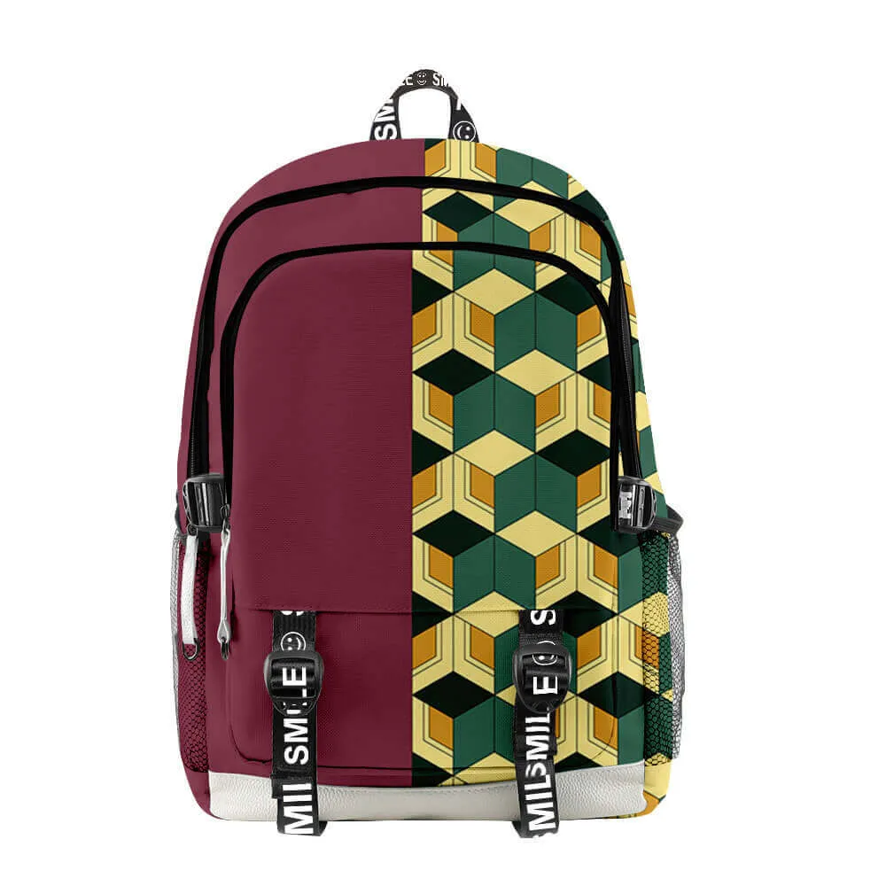 Nezuko Backpack Tanjiro School Bag Zenitsu Shoulderbags with Large Capacity