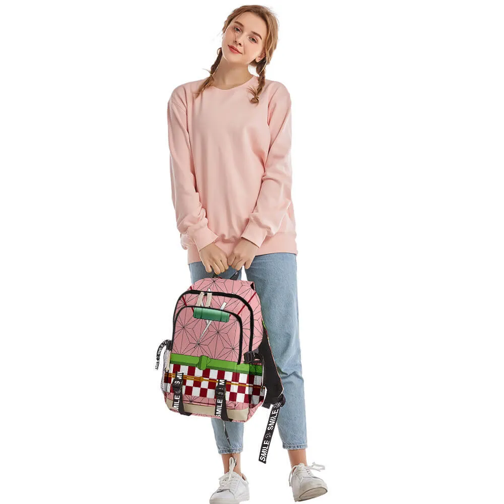 Nezuko Backpack Tanjiro School Bag Zenitsu Shoulderbags with Large Capacity