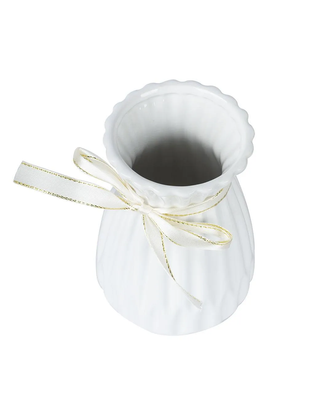 Nordic Vase, White, Ceramic