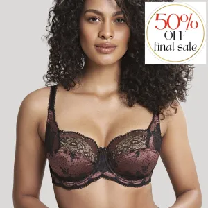 Panache Clara Full Cup Bra 7255 in Black Fig
