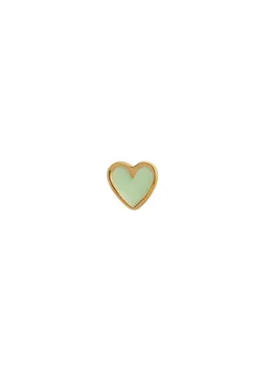 Petit love heart mint green - Gold Mint Green
