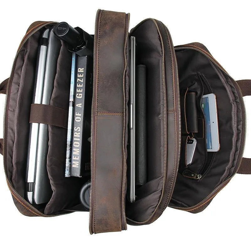 Phoenix Full Grain Leather Briefcase Bag