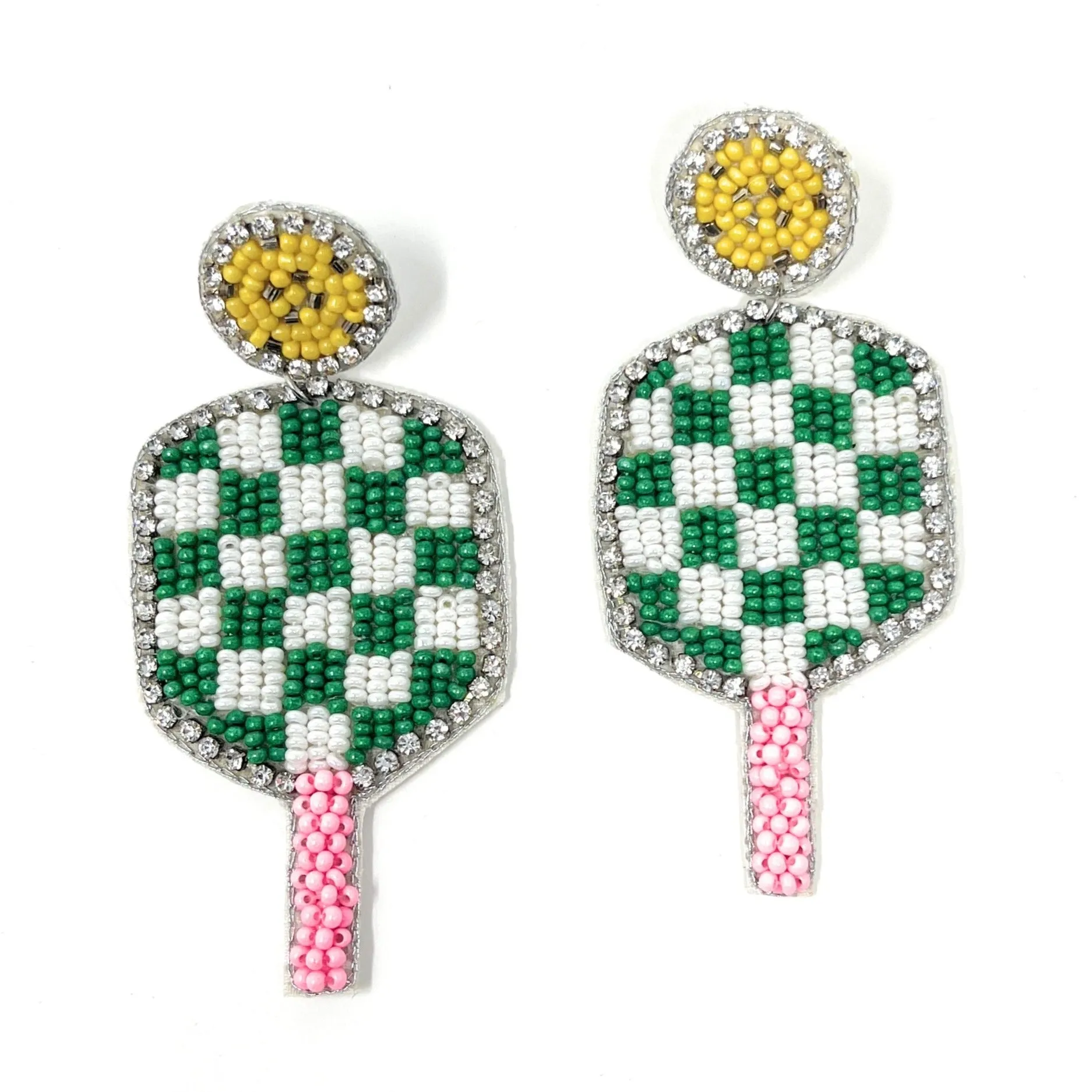 Pickleball Beaded Earrings