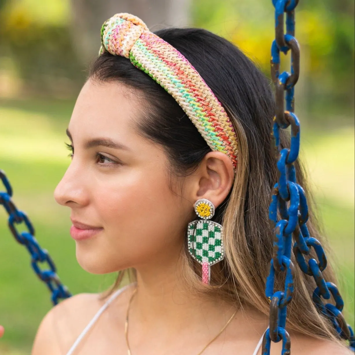 Pickleball Beaded Earrings