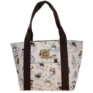 Pink Cat Yoga Dumpling Tote