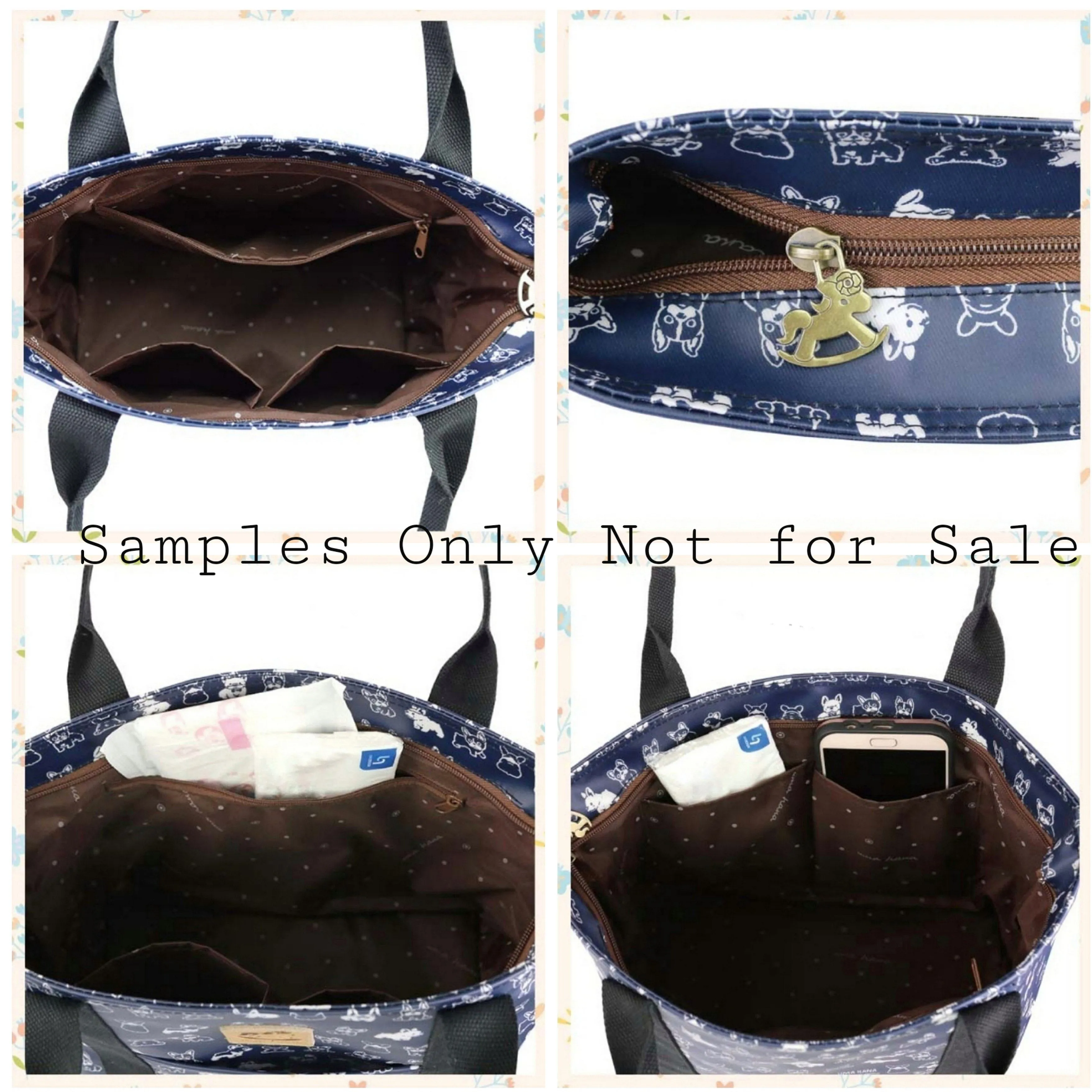 Pink Cat Yoga Dumpling Tote
