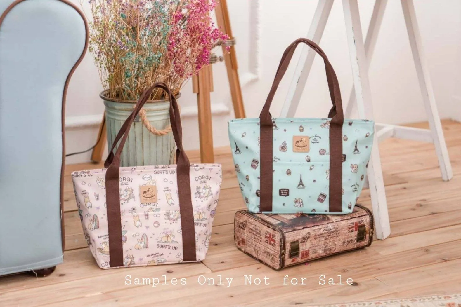 Pink Cat Yoga Dumpling Tote