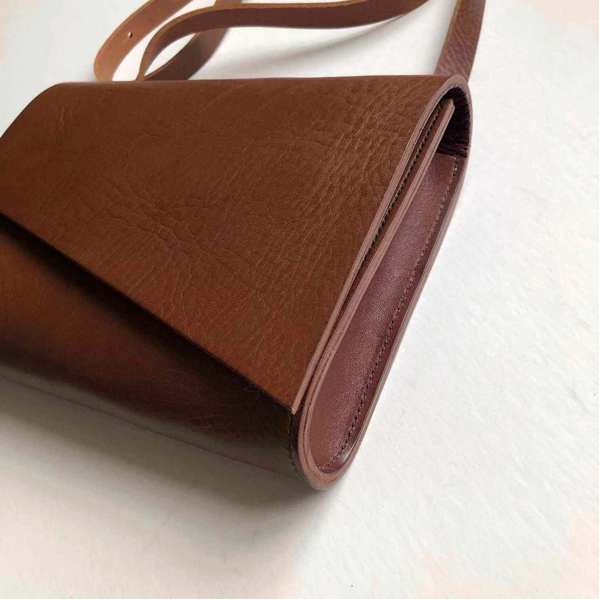 Pioneer Midi Tan Leather Crossbody Bag