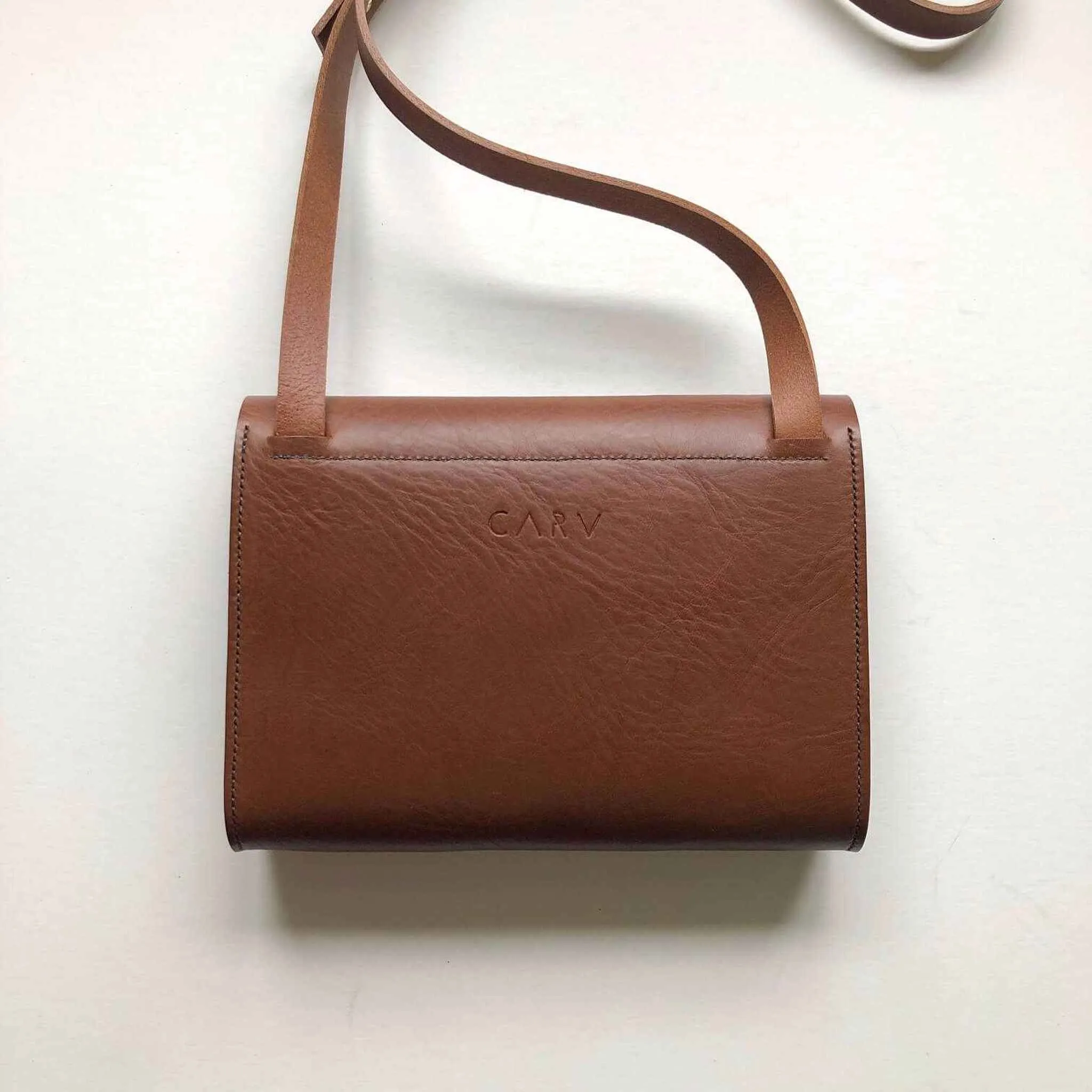 Pioneer Midi Tan Leather Crossbody Bag