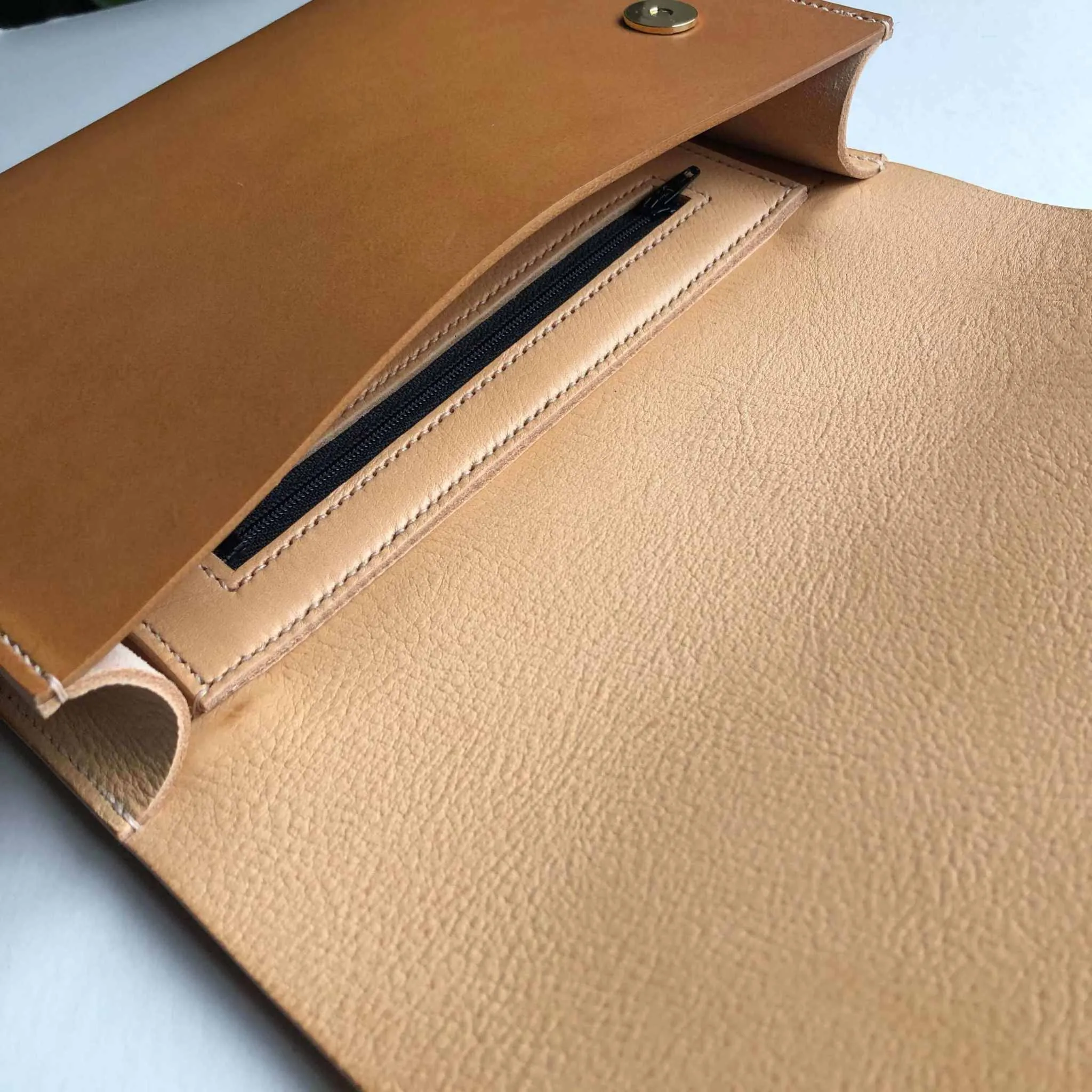 Pioneer Midi Tan Leather Crossbody Bag