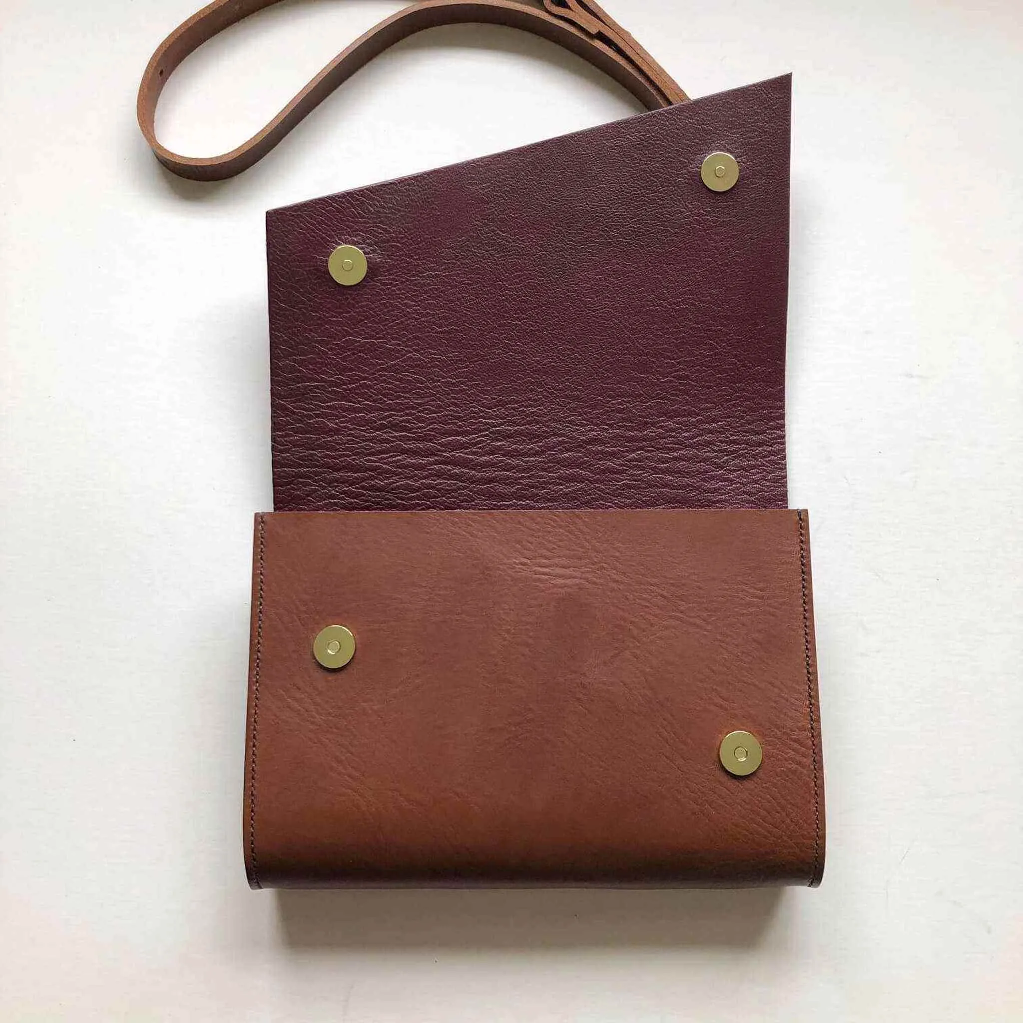 Pioneer Midi Tan Leather Crossbody Bag