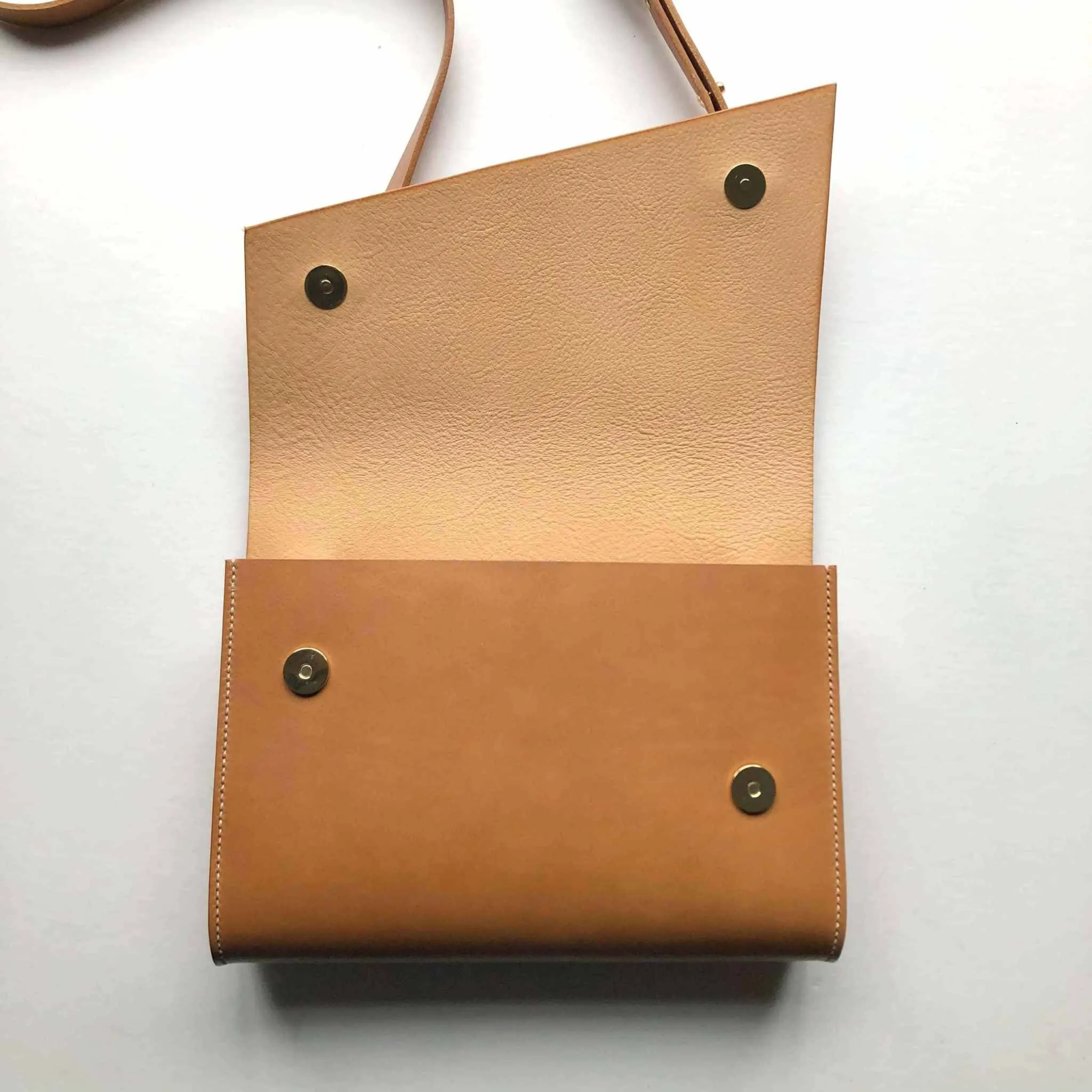Pioneer Midi Tan Leather Crossbody Bag