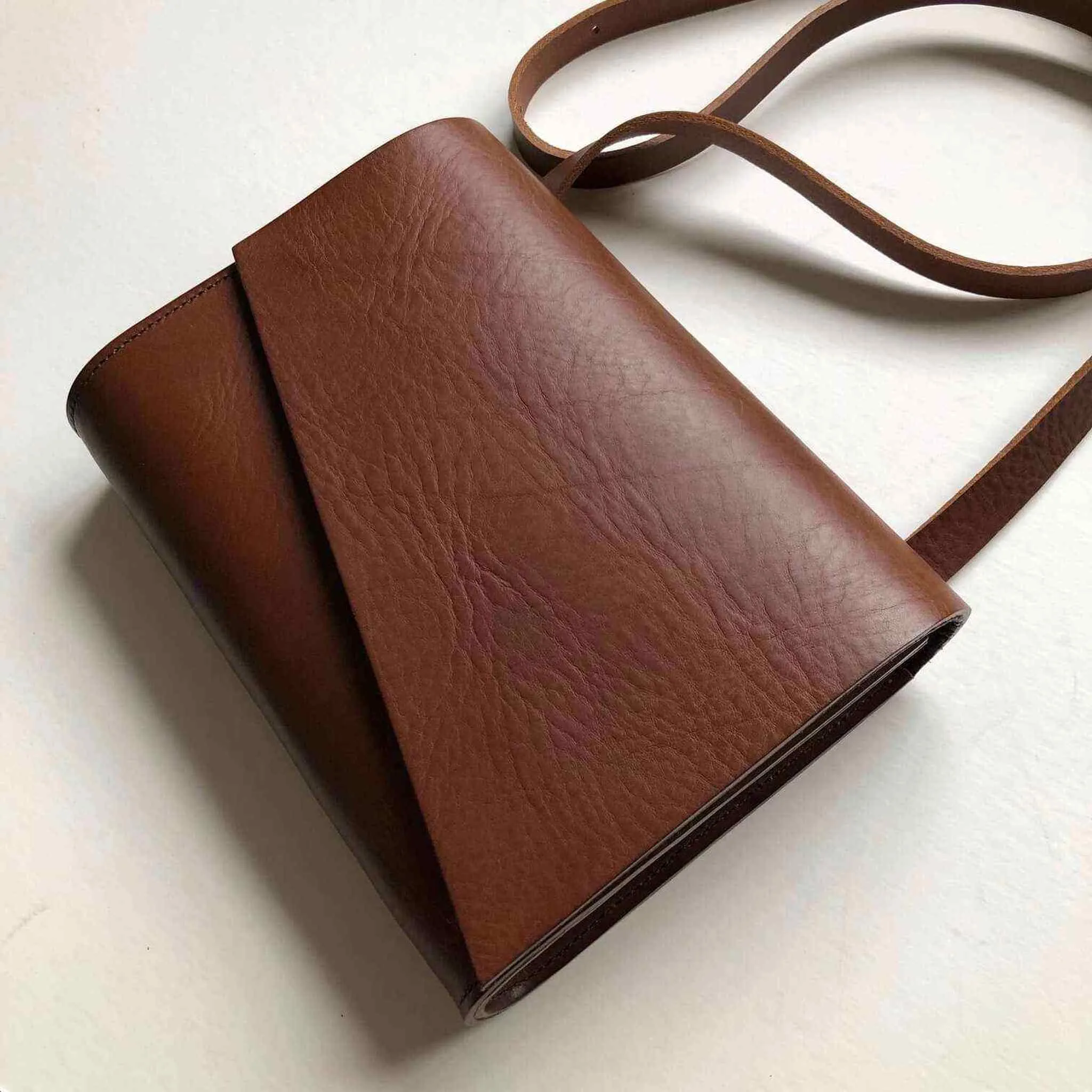 Pioneer Midi Tan Leather Crossbody Bag