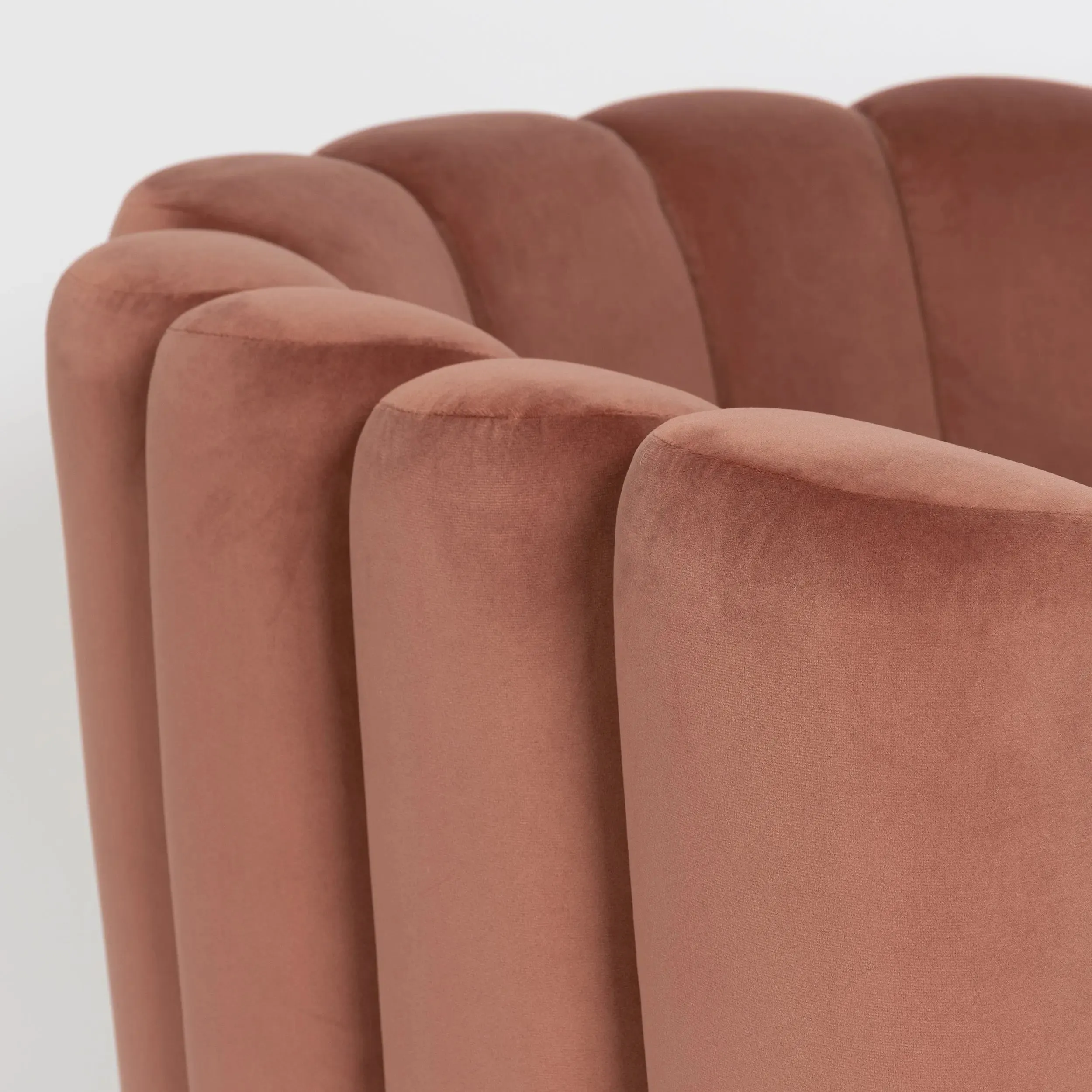 Piper Velvet Swivel Accent Chair Pink