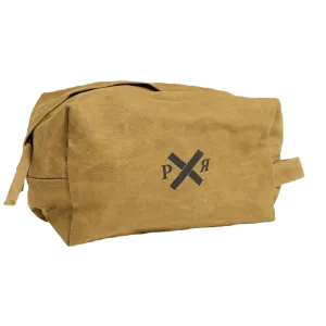 Pony Rider Slow Road Waxed Canvas Toiletry Bag - Clay