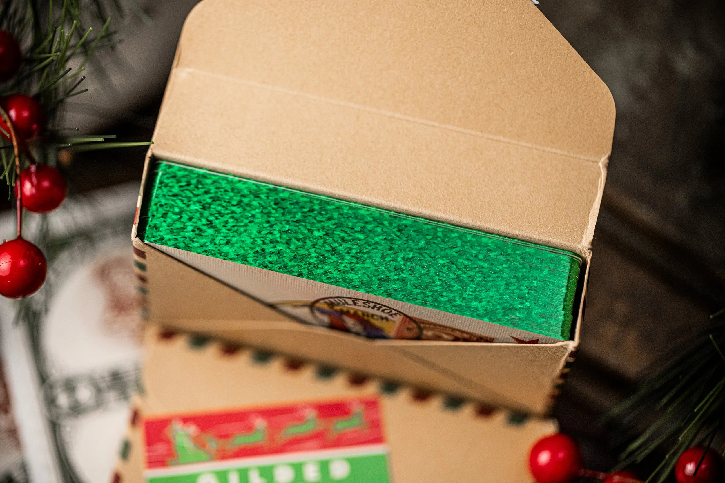 Postage Paid Christmas - Green Gilded