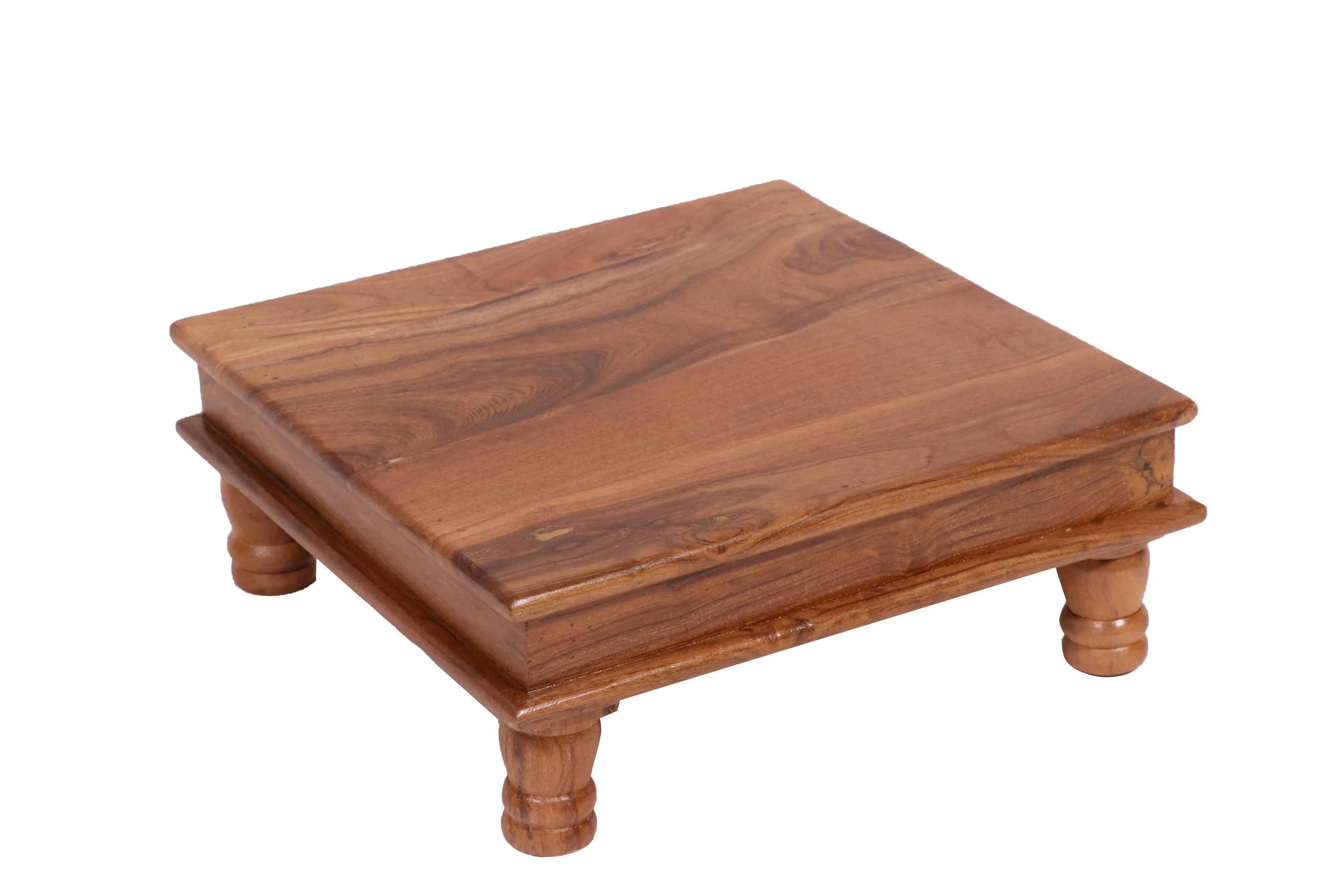 Premium Quality Teak Wood Pooja Bajot