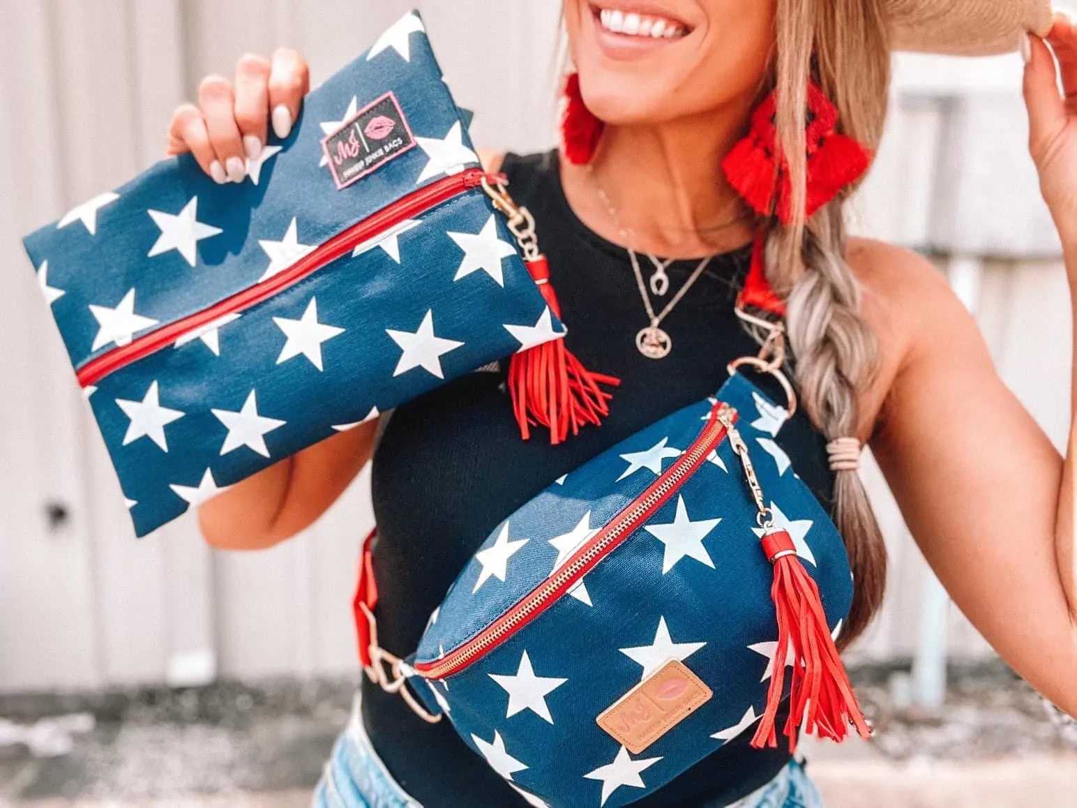 Red, White & Beautiful Makeup Junkie Bag
