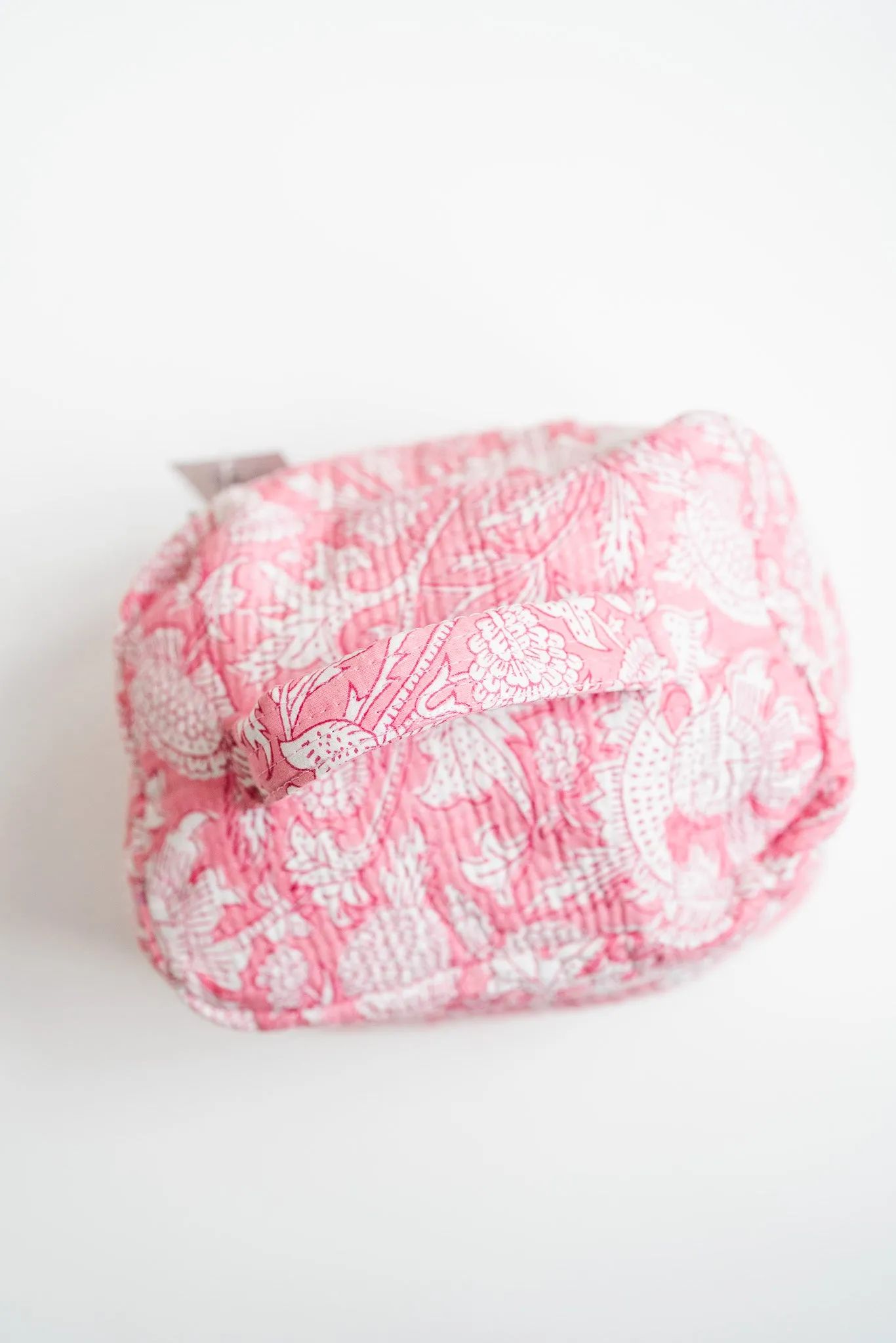 Roma Patchwork Make Up Bag - Pink