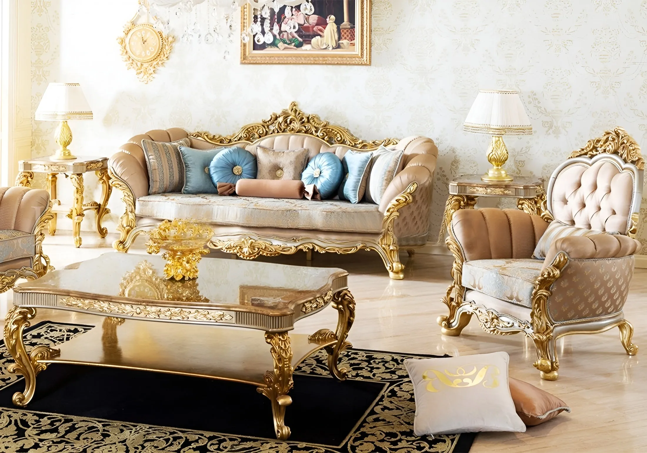 Royal Look Handmade Vorates Sofa Set