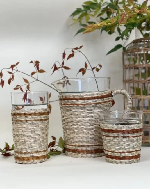 Seagrass Striped Wide Tumbler