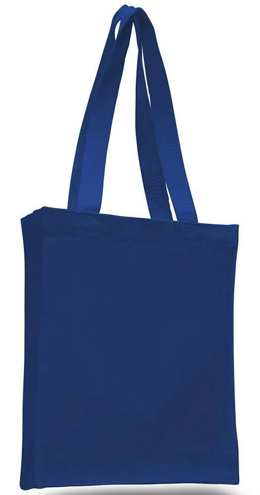 SET OF 100 CHEAP CANVAS TOTE BAG / BOOK BAG WITH GUSSET