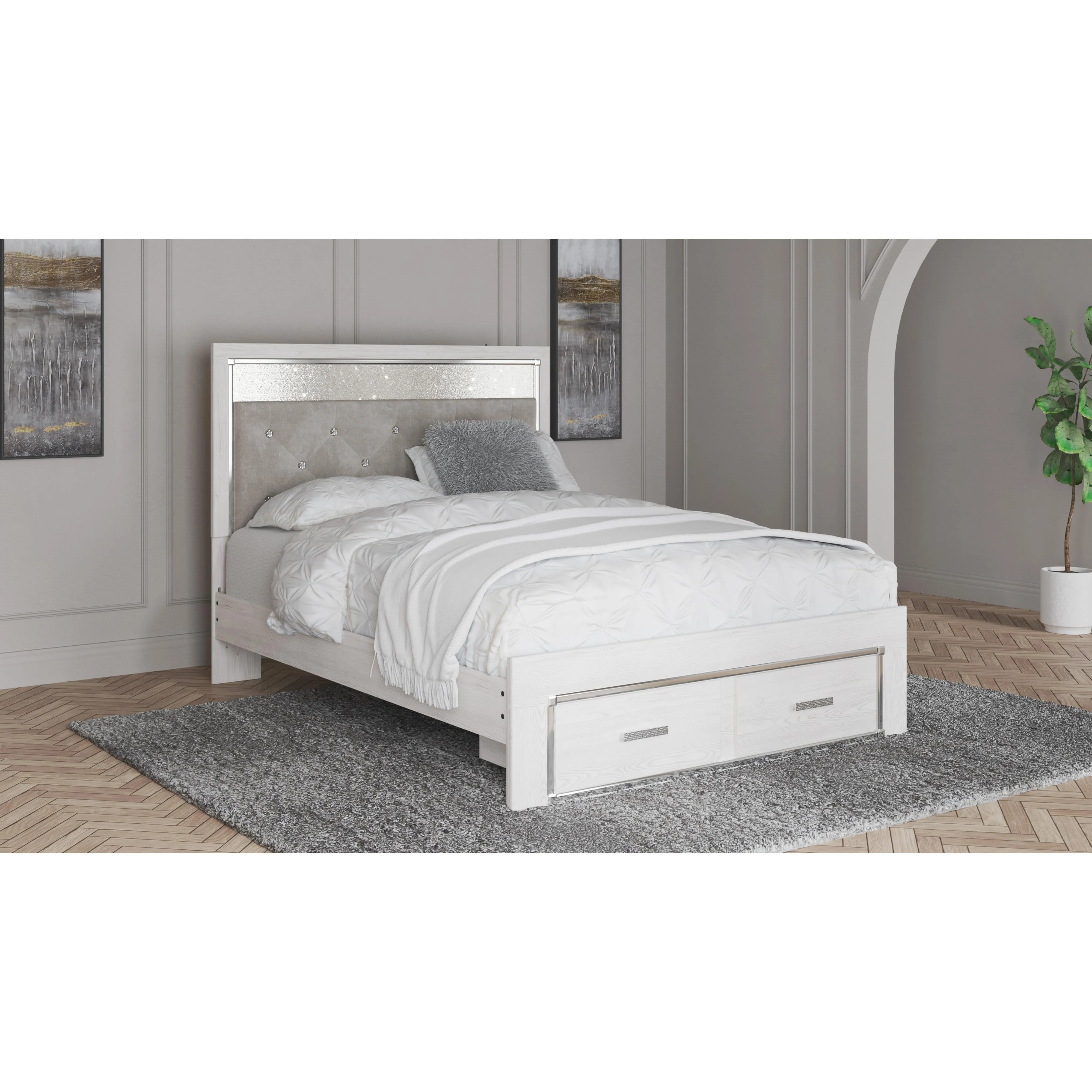 Signature Design by Ashley Altyra Queen Panel Bed with Storage B2640-57/B2640-54S/B2640-95