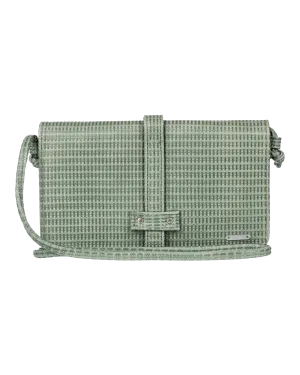 Singing Waves Crossbody Bag in Agave Green