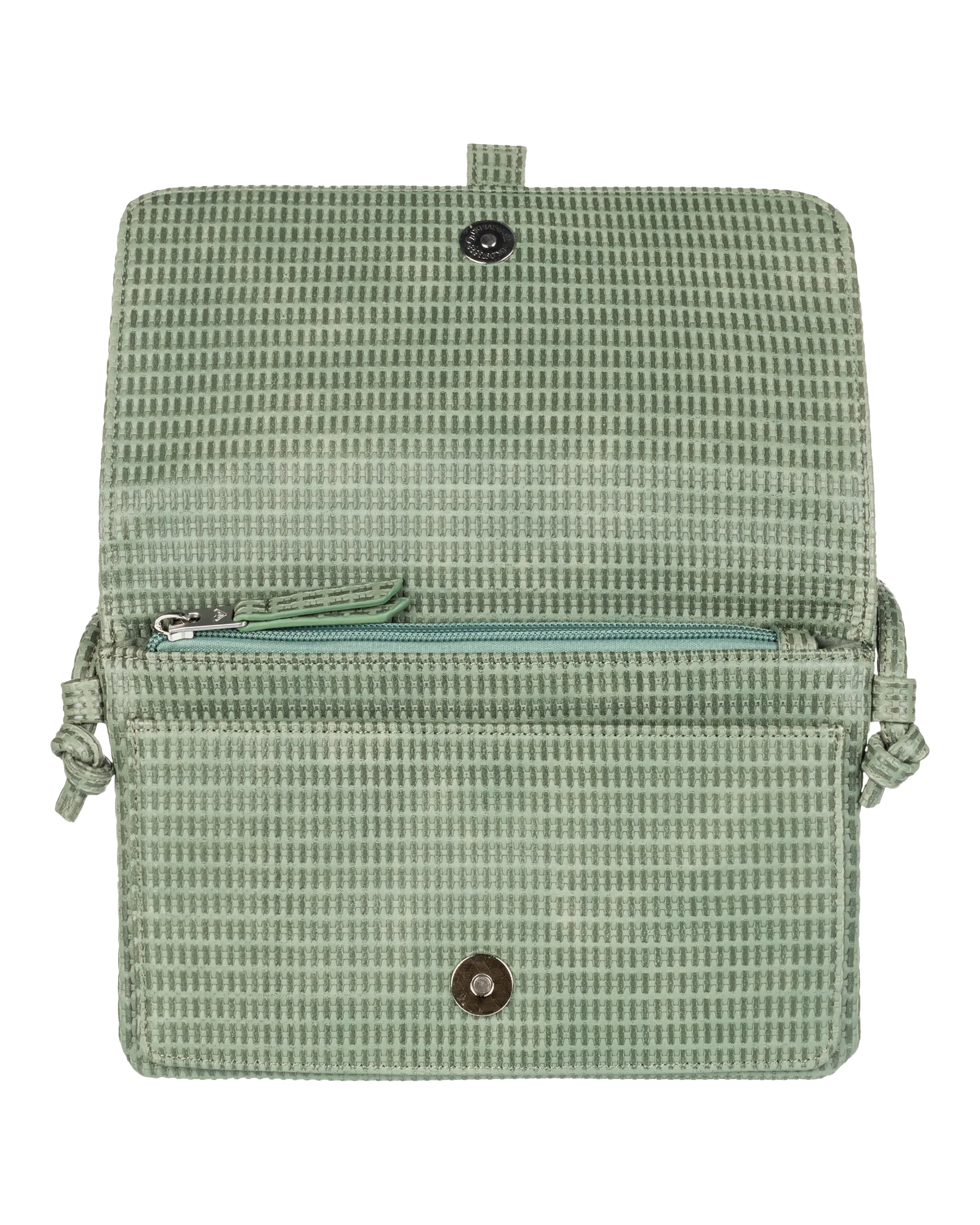 Singing Waves Crossbody Bag in Agave Green