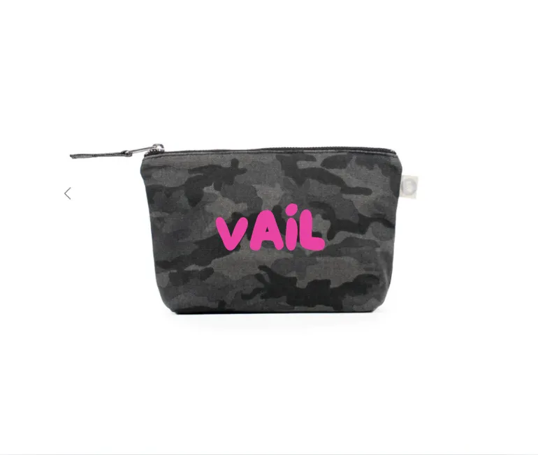 SKI  - Park City or your Favorite Ski Location Makeup Bag