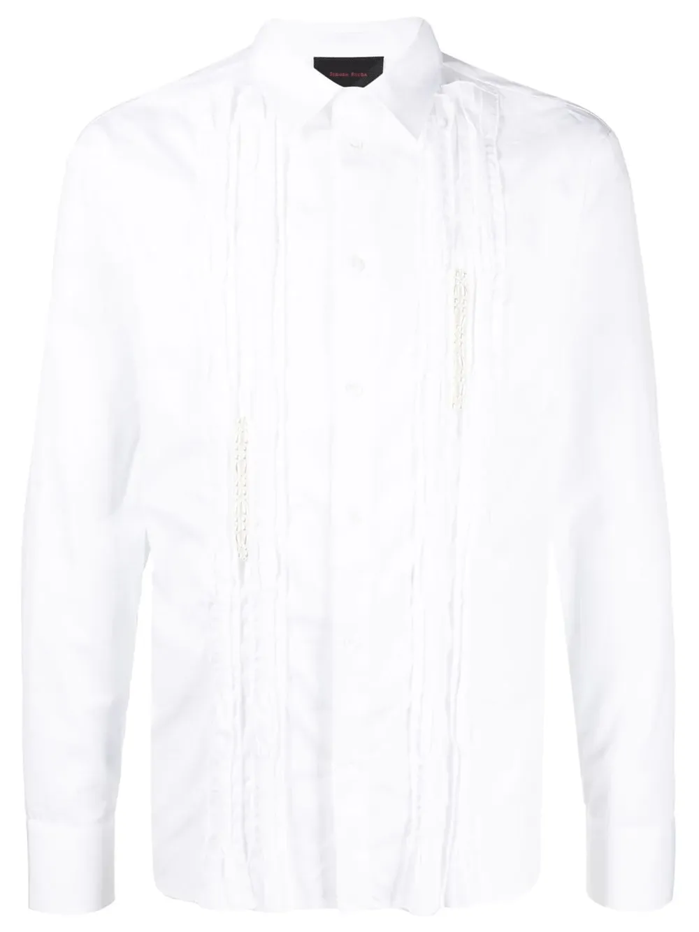 Smocking Detail Long Sleeve Shirt