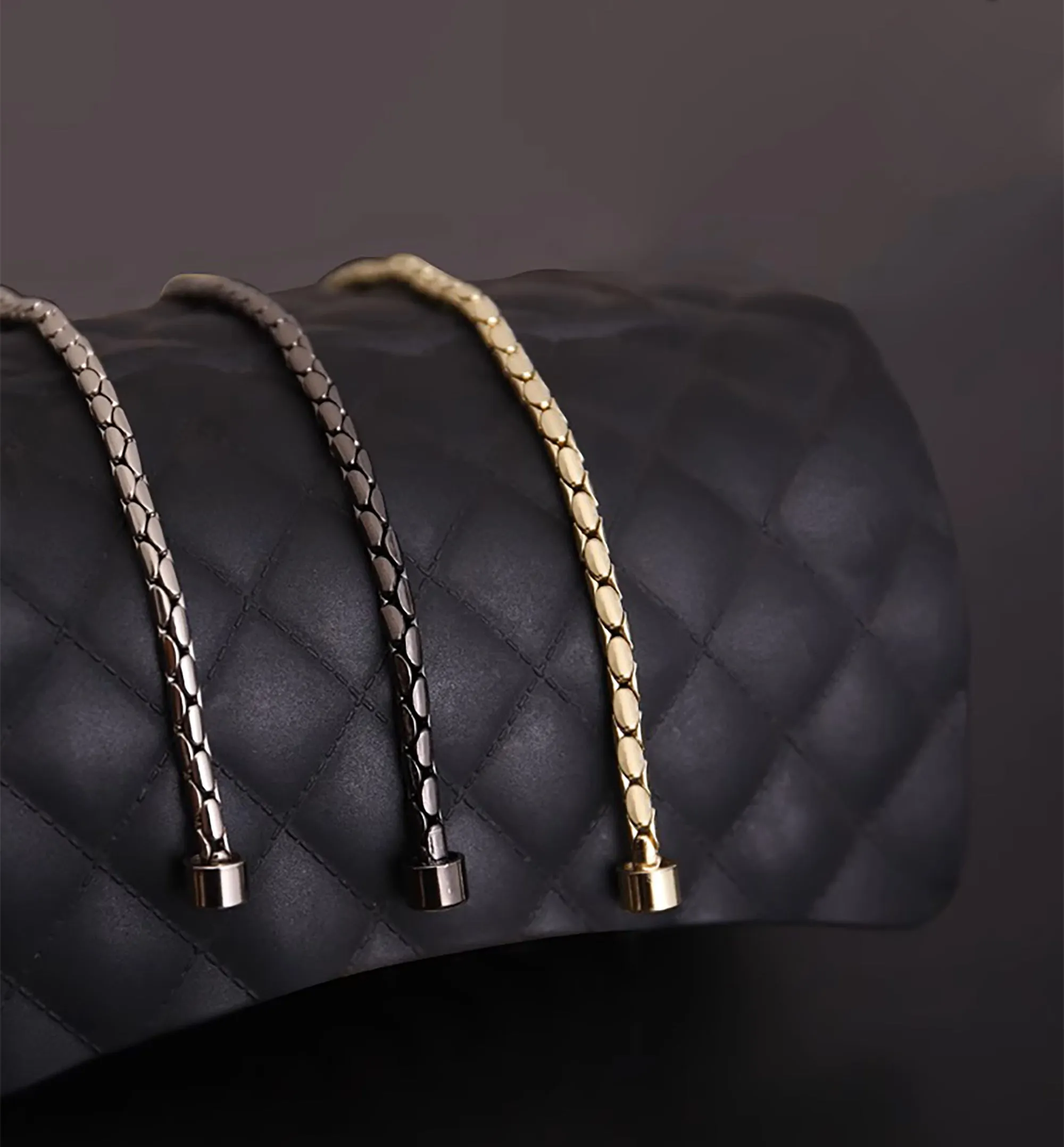 Snake Head Bag Renovation Repair Bag Hardware Full Copper Snake Bone Chain Strap Accessories Metal Bag Chain