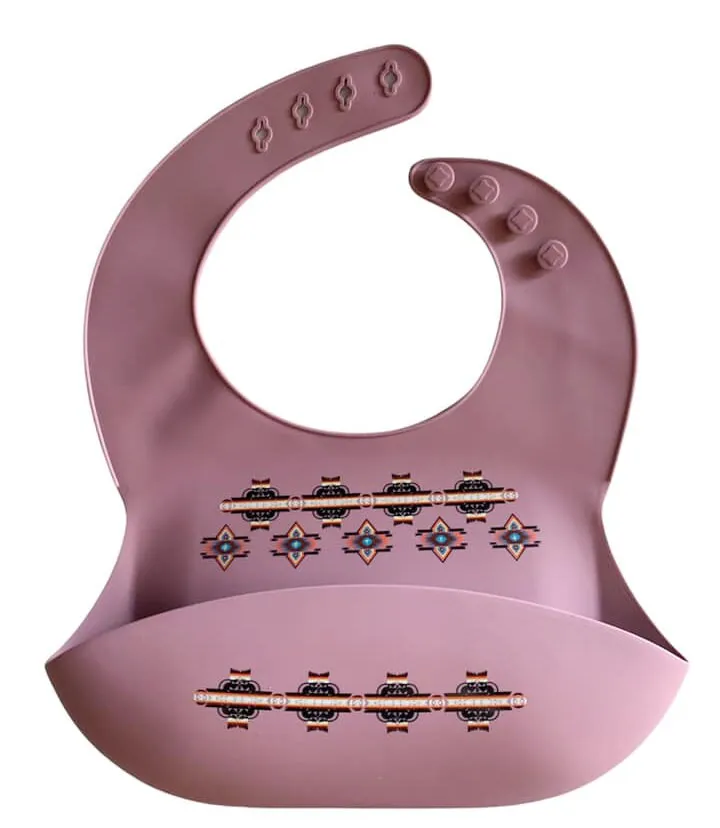 southwest native design Waterproof  Silicon Baby/Toddler Bib