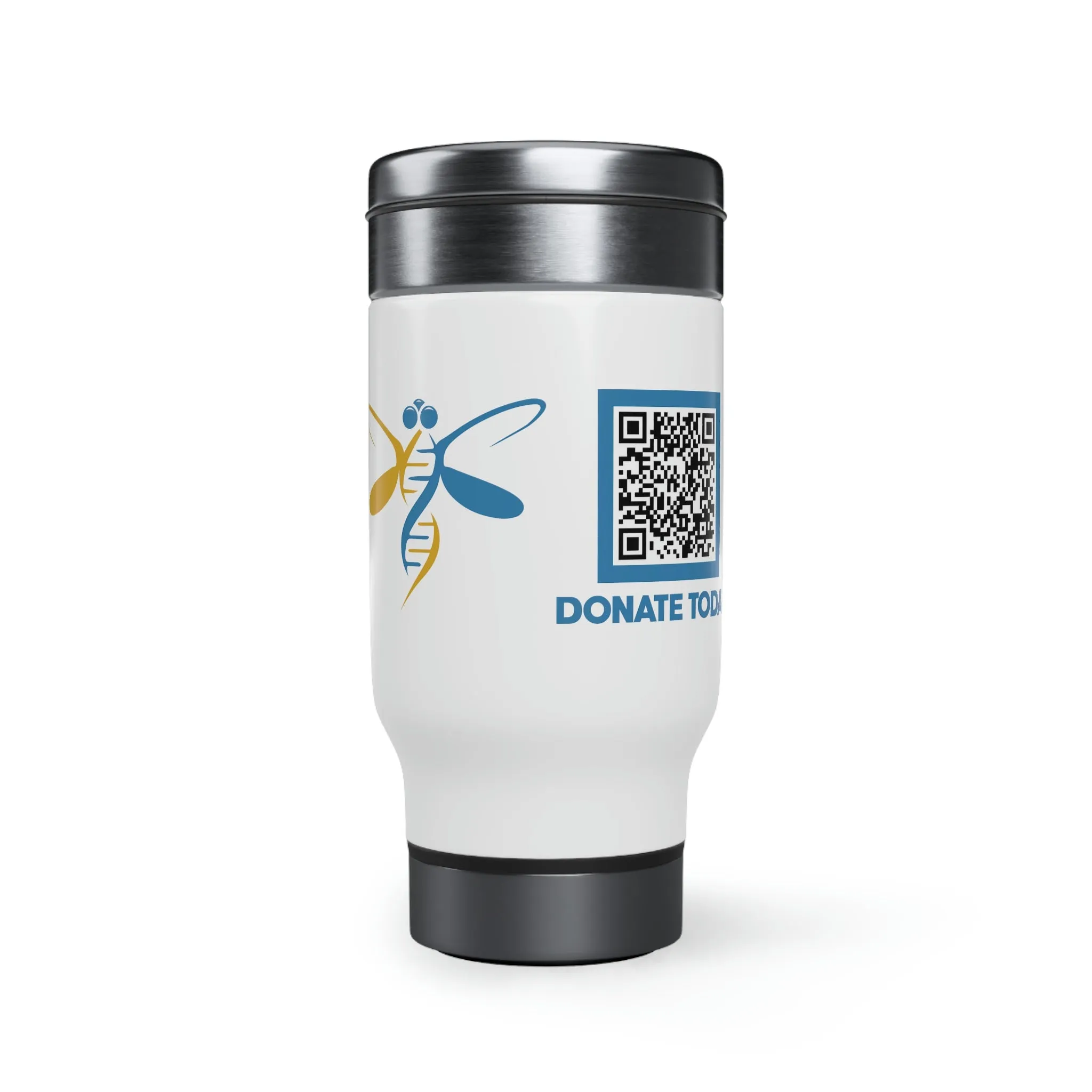 Stainless Steel Travel Mug with Handle, 14oz