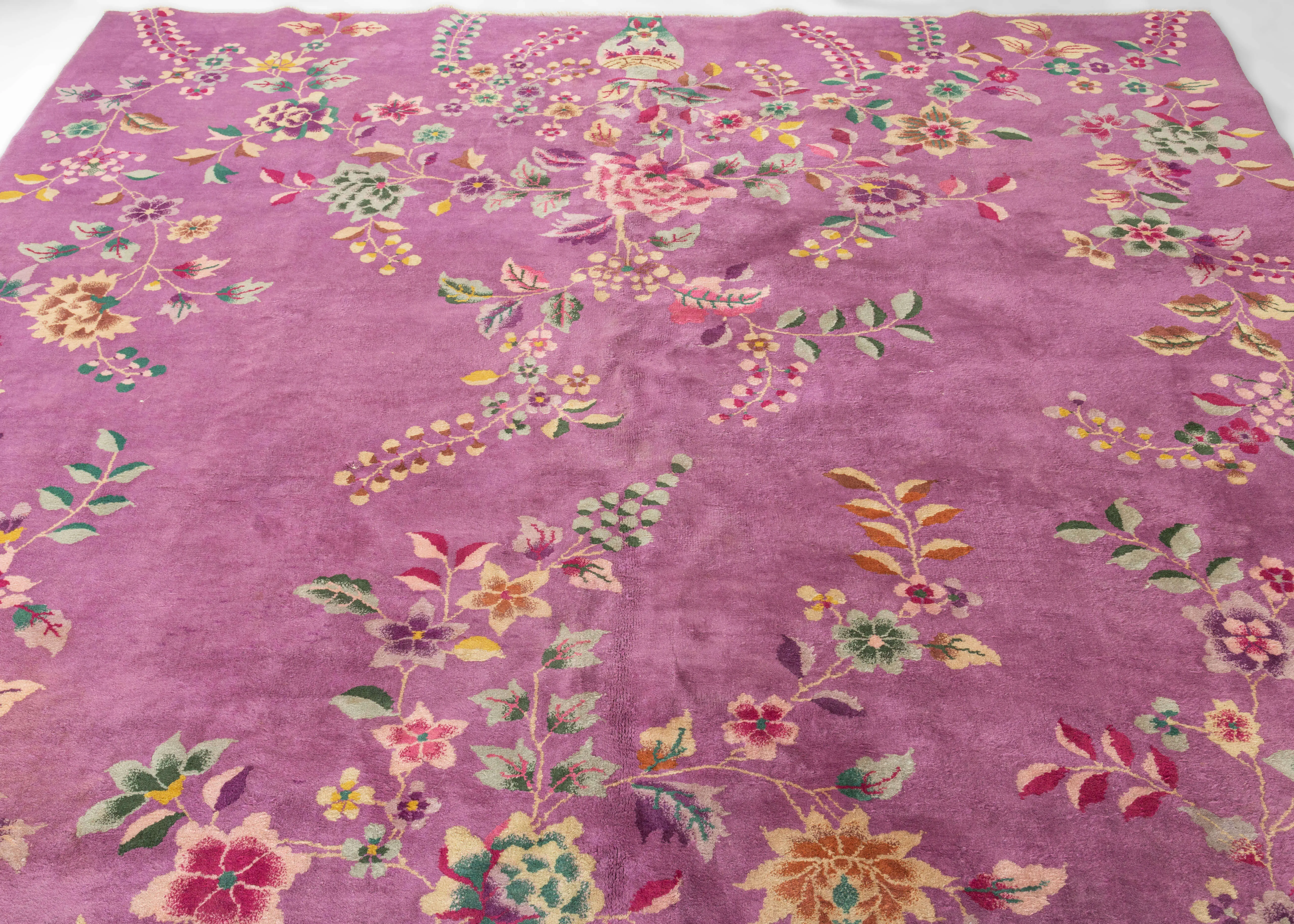 Stunning Purple Chinese Deco Rug - 8' x 9'6