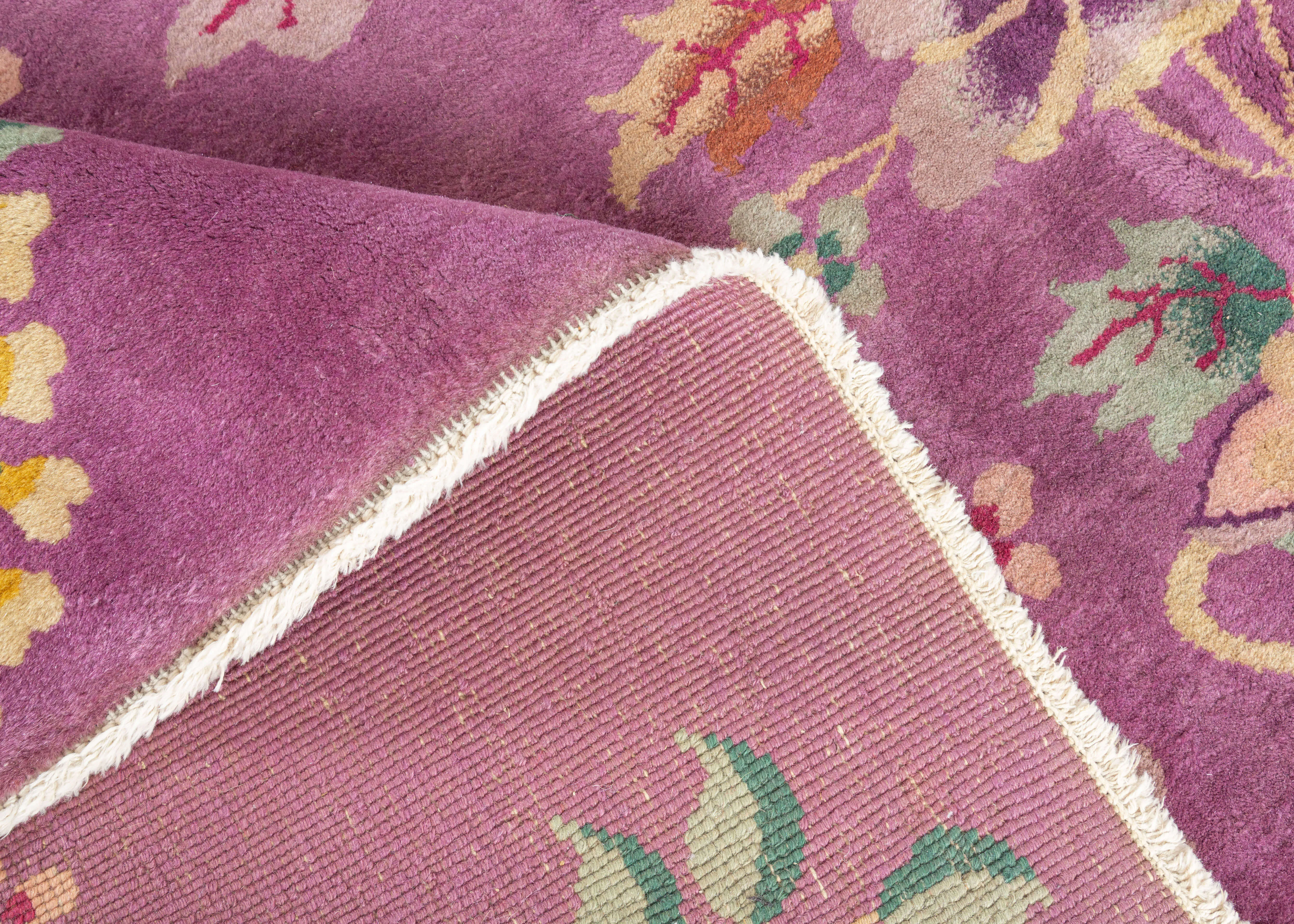 Stunning Purple Chinese Deco Rug - 8' x 9'6