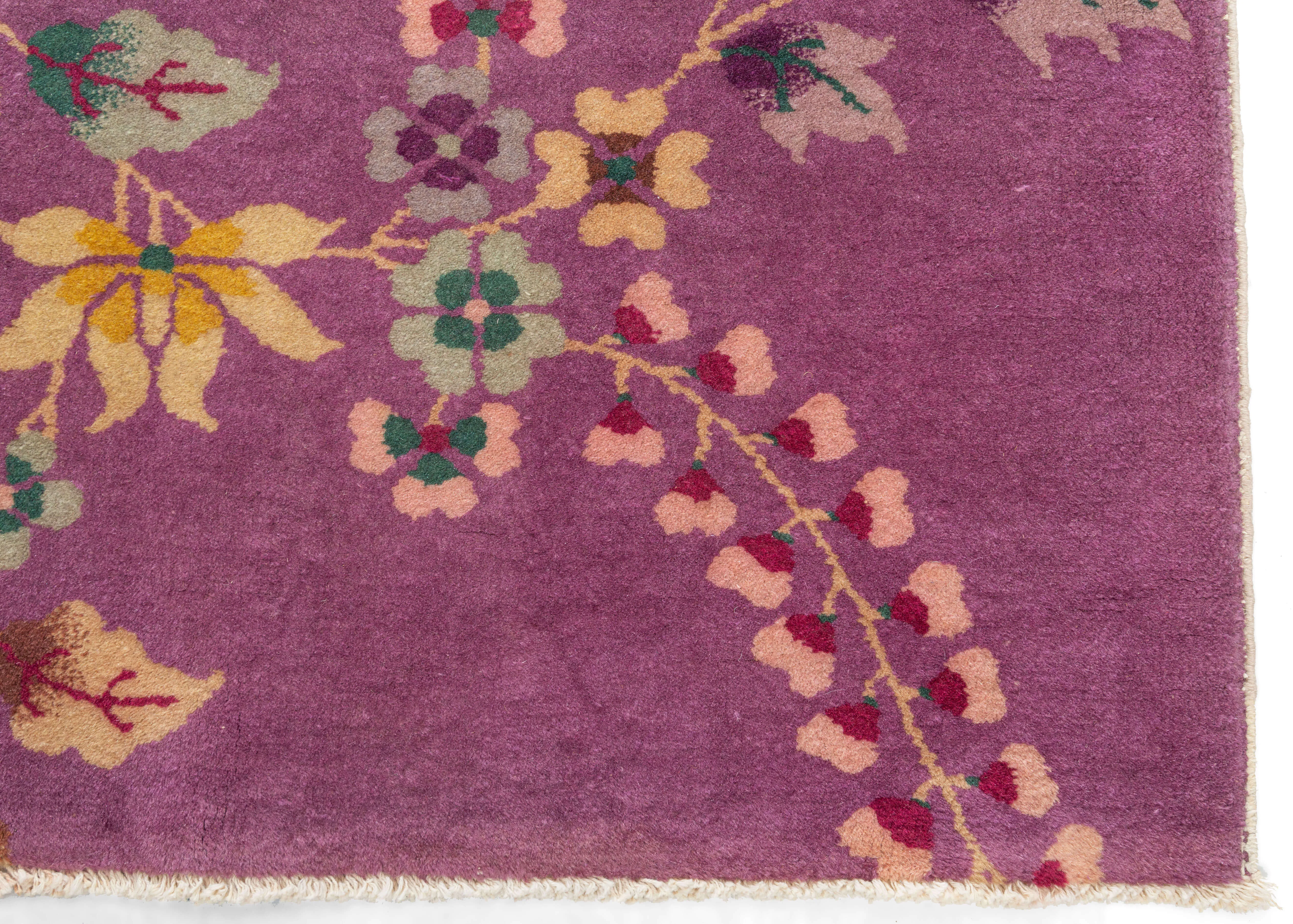 Stunning Purple Chinese Deco Rug - 8' x 9'6