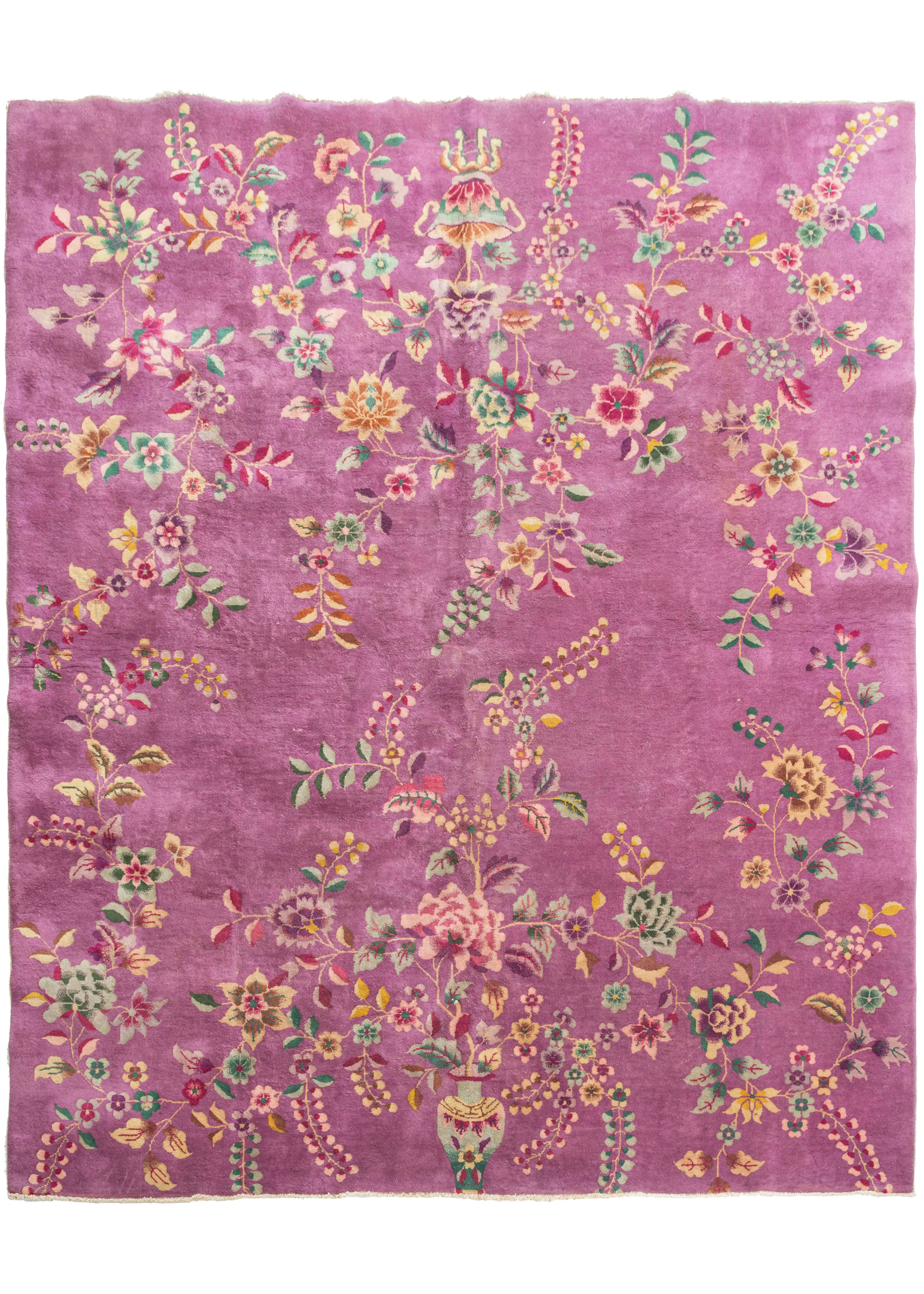 Stunning Purple Chinese Deco Rug - 8' x 9'6