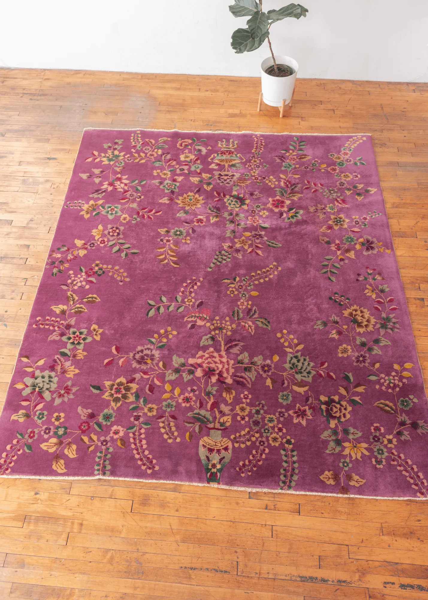 Stunning Purple Chinese Deco Rug - 8' x 9'6
