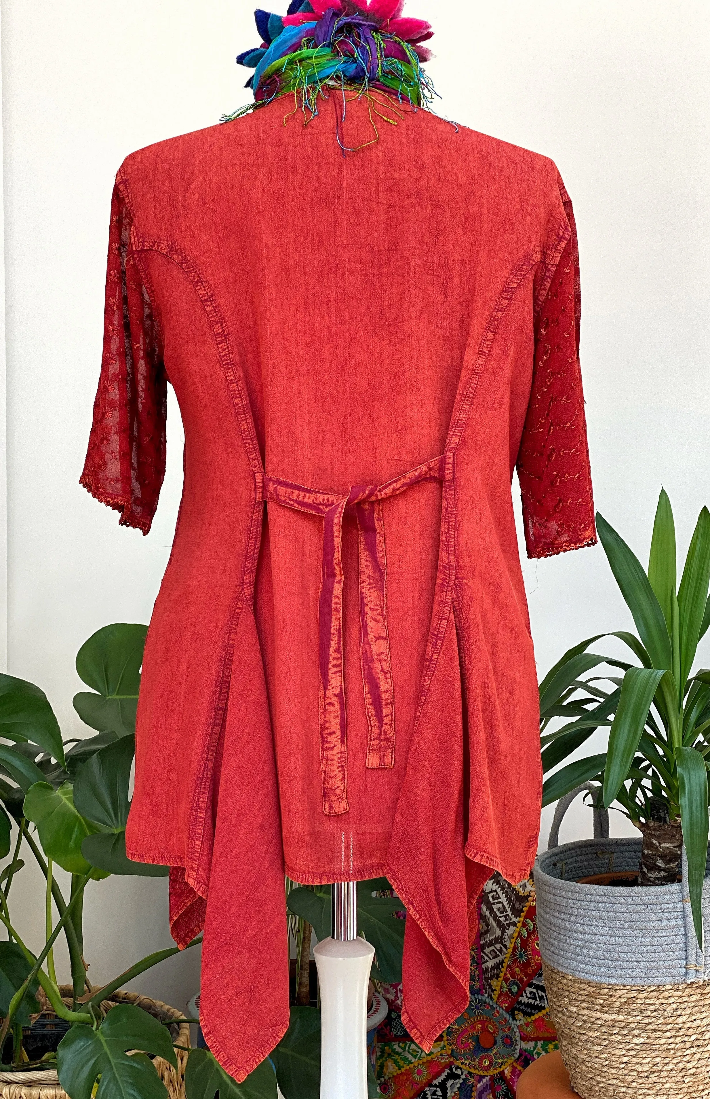 STUNNING RUST KAYSHA BLOUSE / SHIRT XL