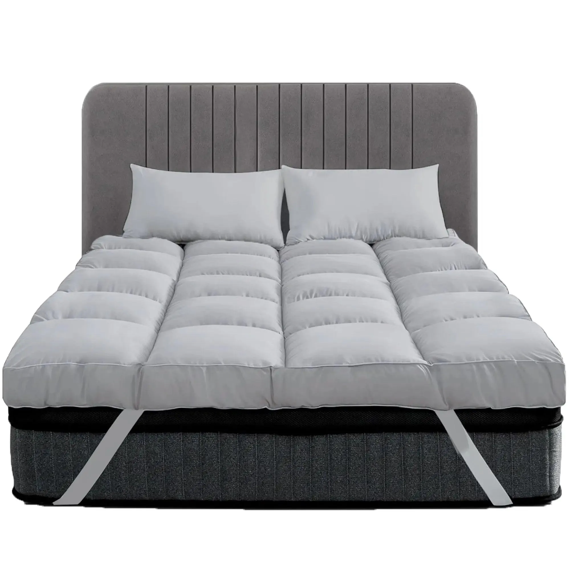 Super King Mattress Topper 10CM Extra Thick with 1000GSM Filling Fiber | 180 cm x 200