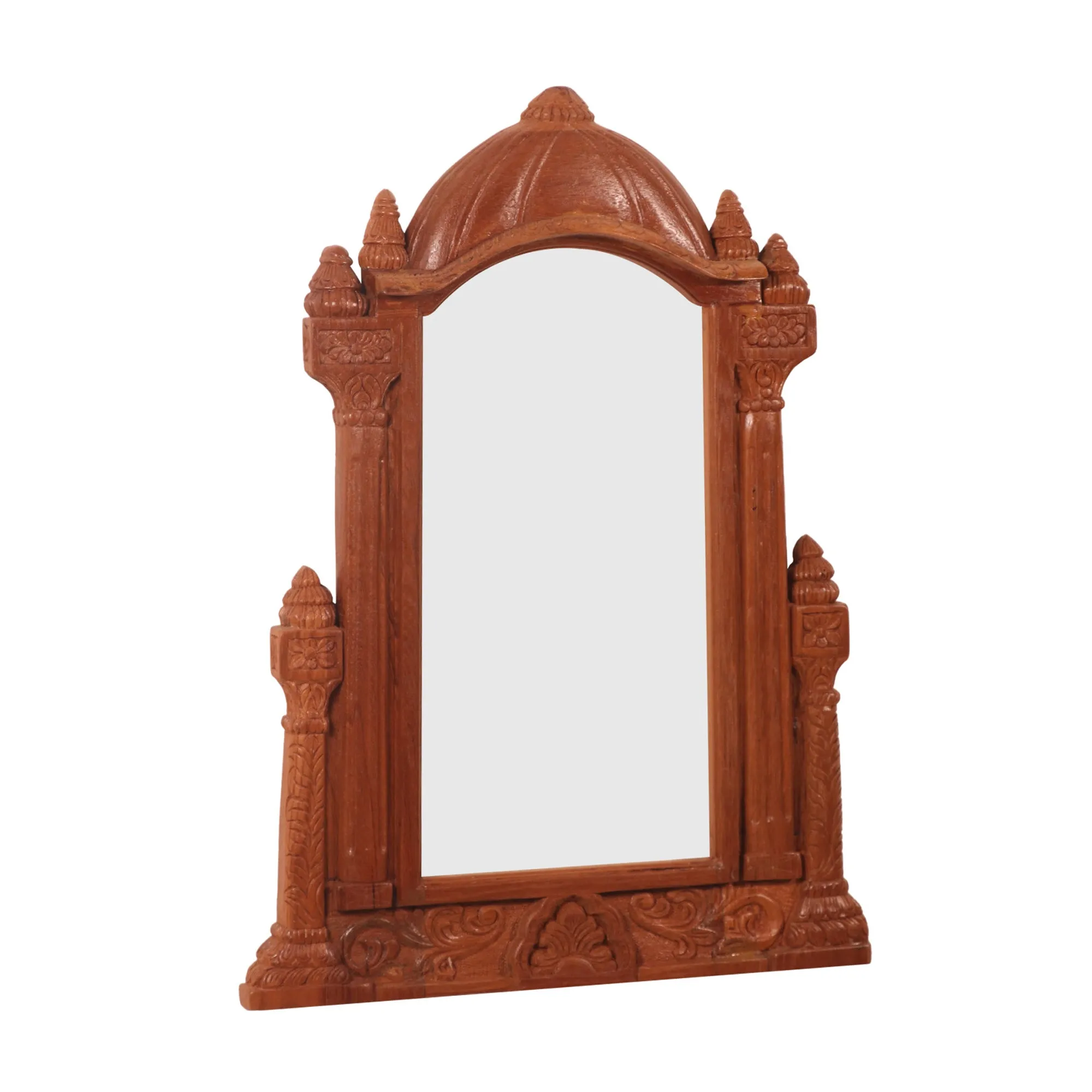 Traditional Mandir Long Style Mirror Frame