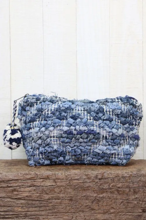 Up Cycled Denim Makeup Bag