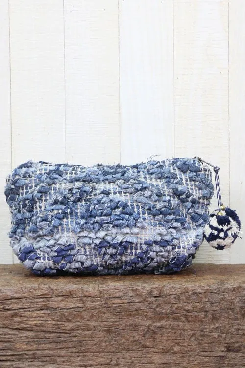 Up Cycled Denim Makeup Bag