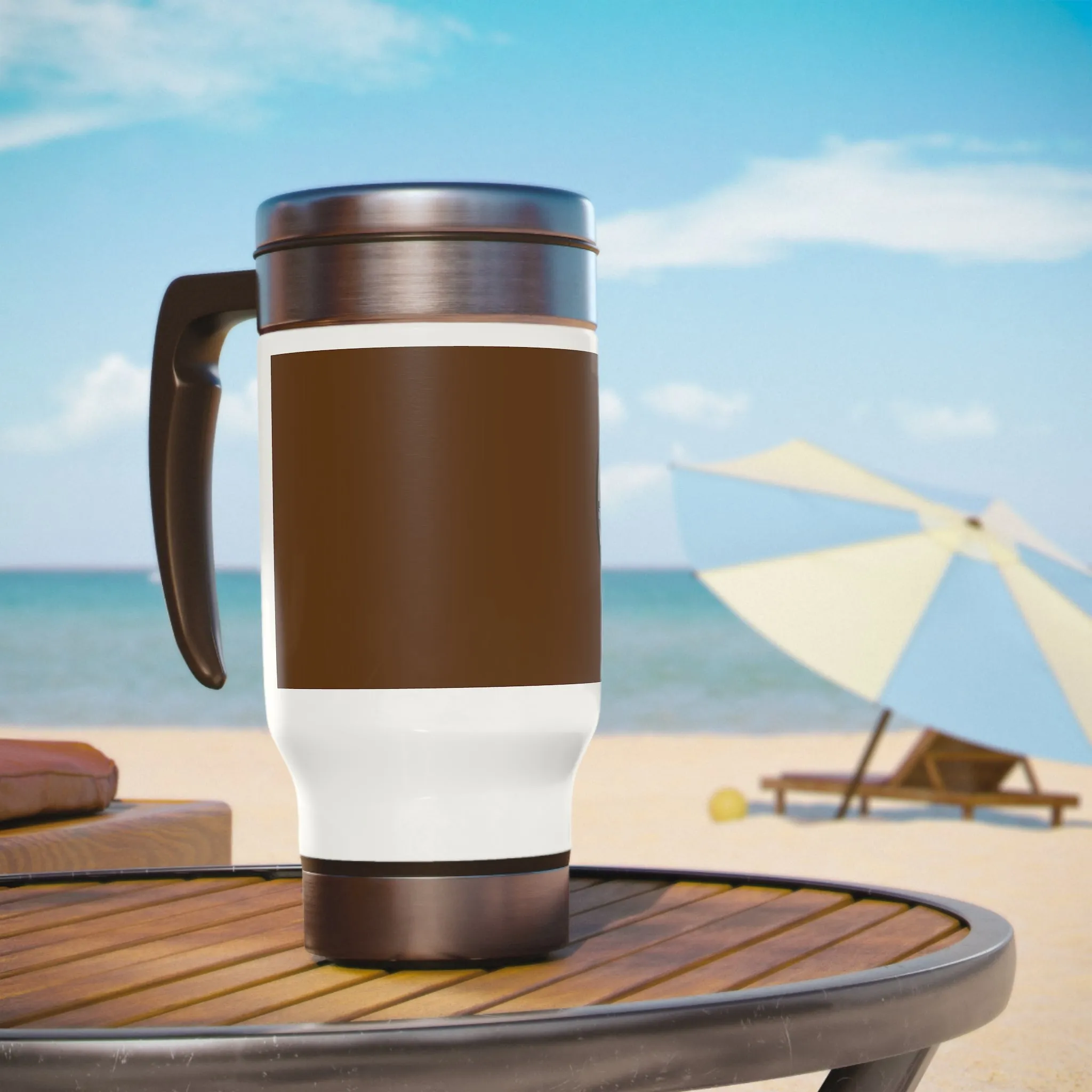 uss Ranger  United States Ships POD Stainless Steel Travel Mug with Handle, 14oz