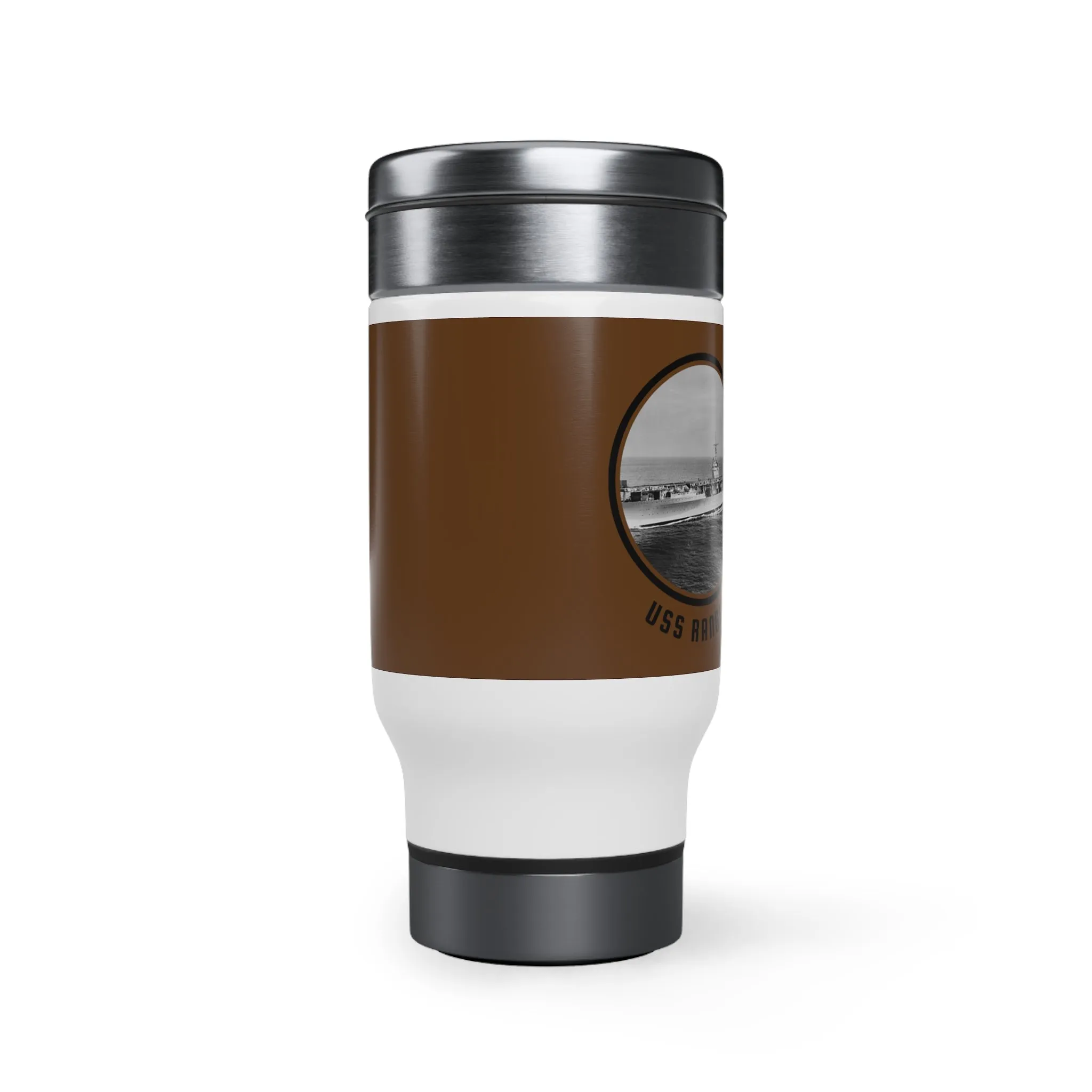 uss Ranger  United States Ships POD Stainless Steel Travel Mug with Handle, 14oz