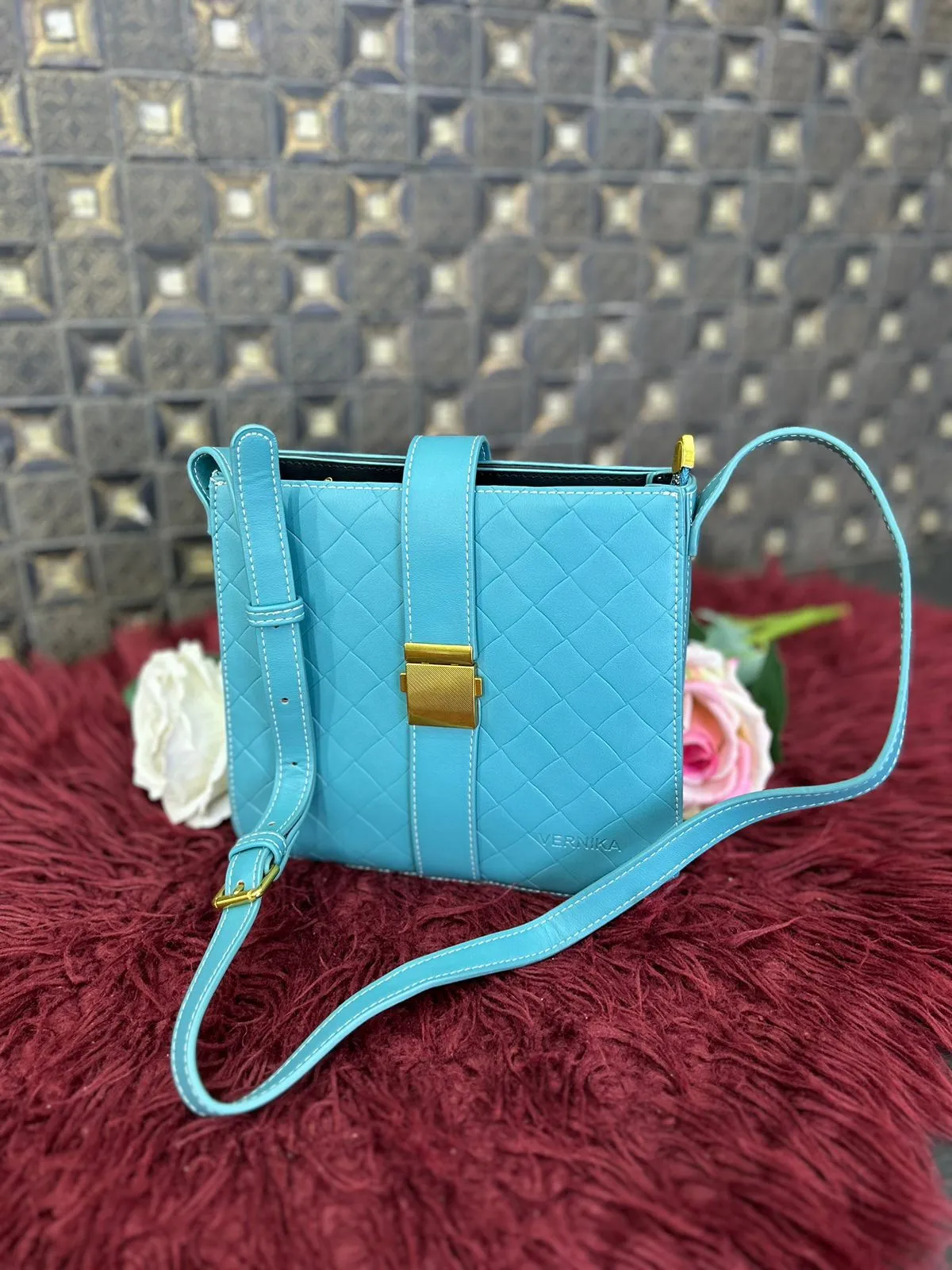 Vernika Square Leather Bag