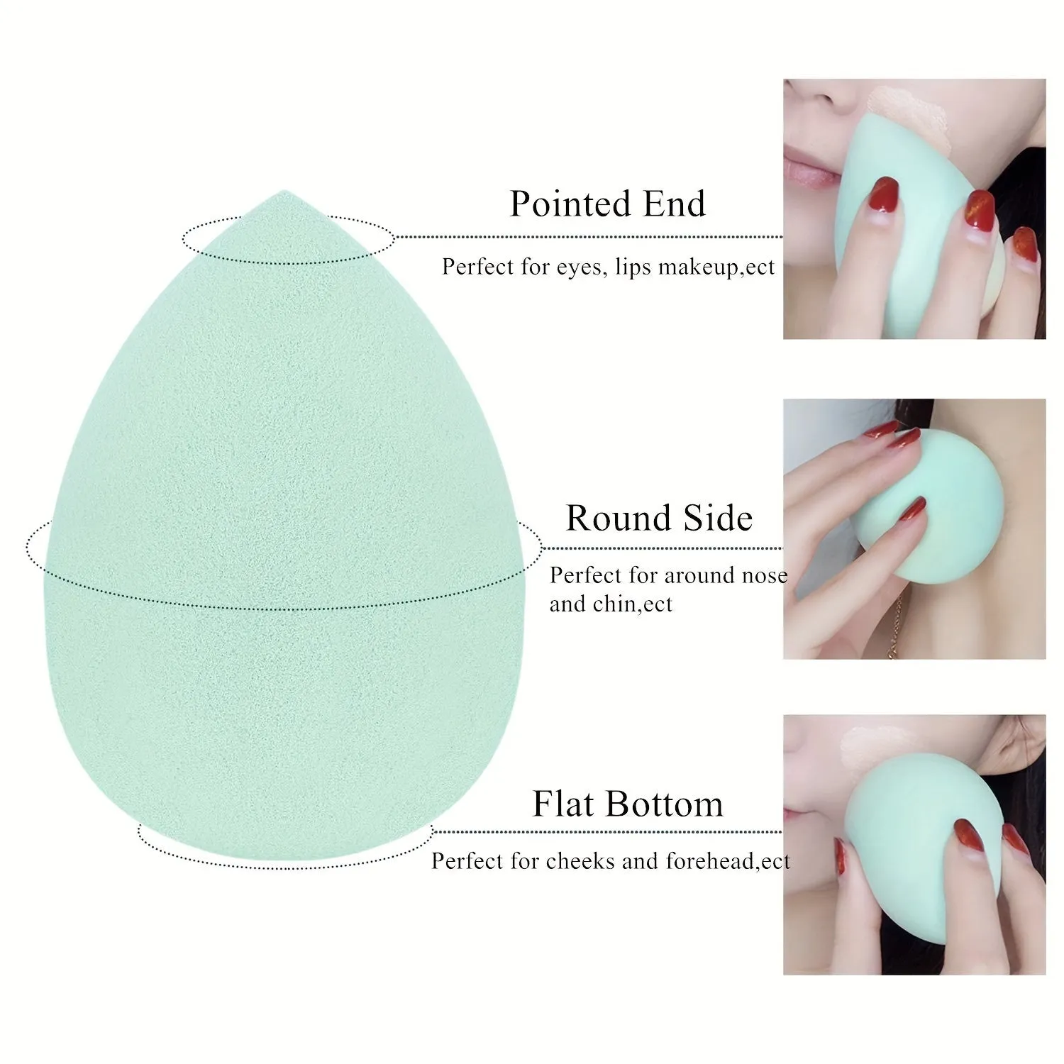 Versatile 4-in-1 Makeup Sponges